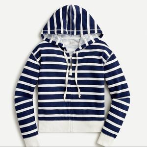 J.Crew Vintage Cotton Terry Cropped Hoodie